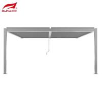 pergola à abats-sons Gery Outdoor Garden Building de manuel en aluminium 3x3m fixé au mur de 4x4m 4x3m