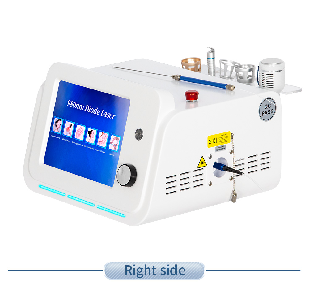 6 In1 980nm Fiber Laser 1470nm Dual Waves Laser Lipolysis Vascular Treatment Skin Rejuvenation Device Oem Odm Factory Supply
