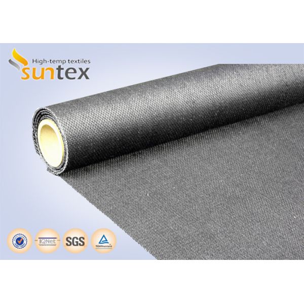 耐火性毛布29OZのグラファイトは高温生地の明白なパターンに塗りました