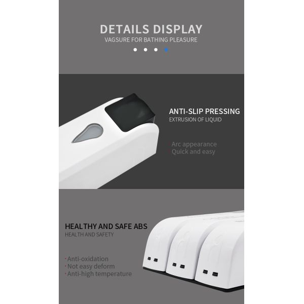 White Color Wall Mounted Liquid Soap Dispenser / Combined Wall Hung Soap Dispenser