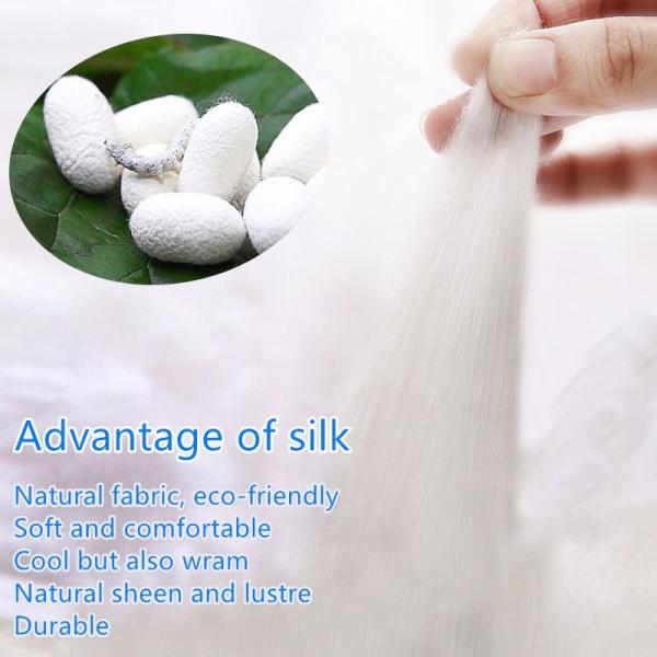 OEM Non Toxic Embroidered Silk Fabric , 16C Lustrous Pure Mulberry Silk By The Yard