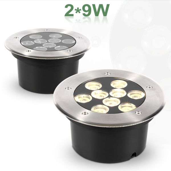 LED light embedded underground light outdoor waterproof multicolor spot light outdoor square villa pillar lights