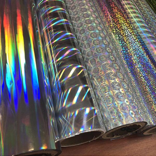 15 Micron PET Holographic Transfer Metallized Film With UV Printable Patterns