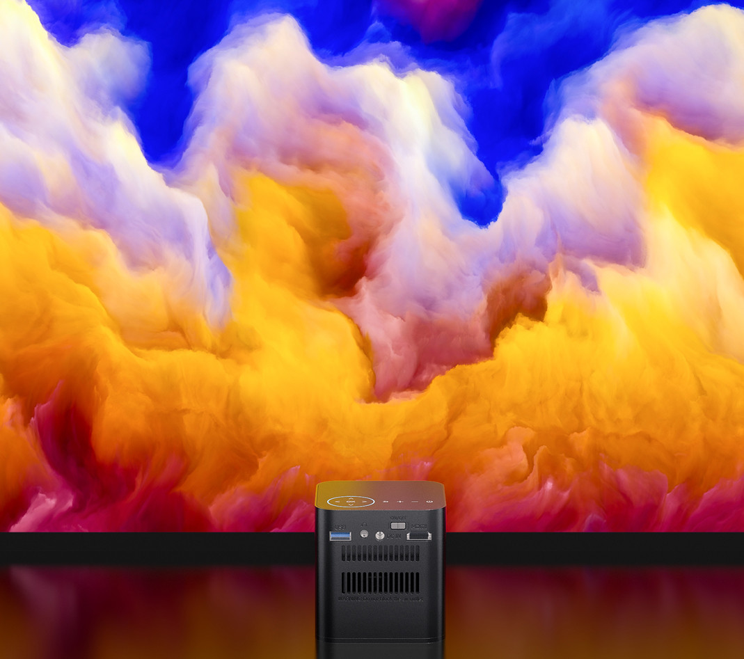 Мини репроектор СИД DLP андроида 4k кармана для домашнего на открытом воздухе театра