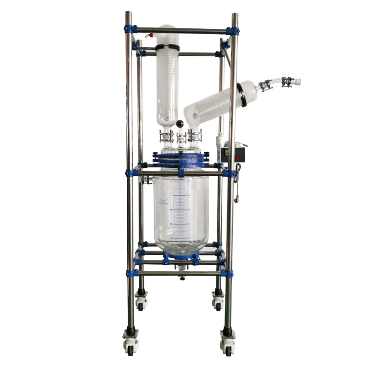 реактор 20L 50L 100L 200L закрытый кожухом стеклянный с самой лучшей ценой