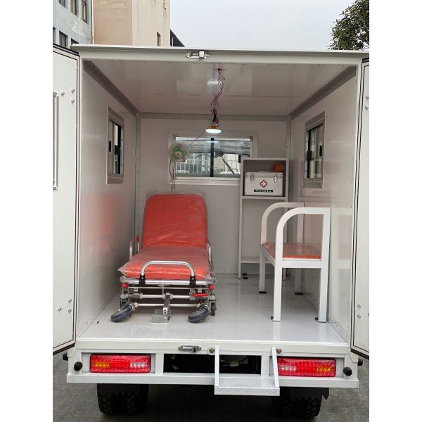 Моторизованные трехколесные автомобили Автомобили скорой помощи 250cc Мотоциклы Скорая помощь Триколеты для взрослых Большое колесо