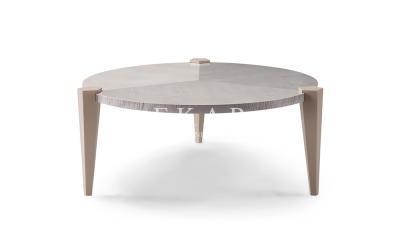 Contemporary Living Room Table 3 Leg Round Wood Coffee Table W009H2