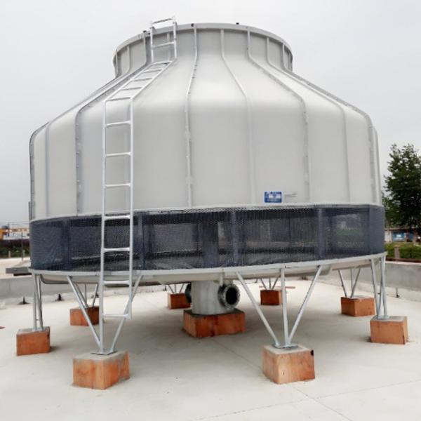 400T Open FRP Cooling Tower Fiberglass Cooling Water Tower Round Cooling Tower Easy to Operate