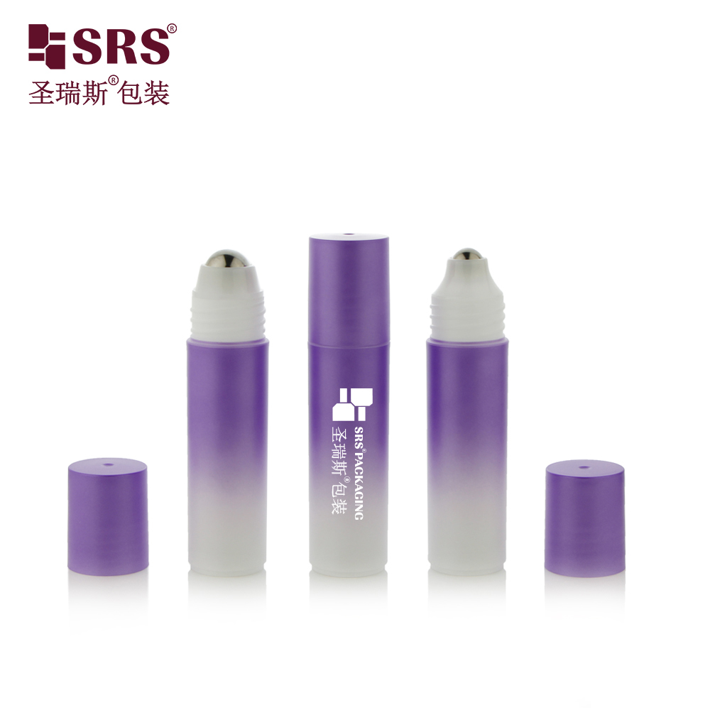 Custom Printed 18ml Round Plastic Roll‑on Bottle For Body Oil,Perfume,Deodorant