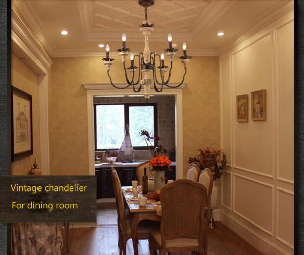 Wood Chandelier Lighting Nordic Design Lustre LED Suspension lamp(WH-CI-127)