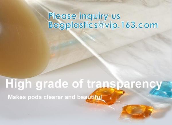 PVA Laundry Film Bags Clothes Washing Powder Capsules Marble Peel Off Film Water Soluble Seed Tape
