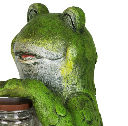 1 AA Batteries 14 Inches Solar Frogs Garden Figurines