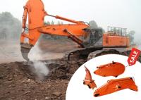 High Effective Excavator Digger Rock Boom Arm Attachment Yellow Red Color