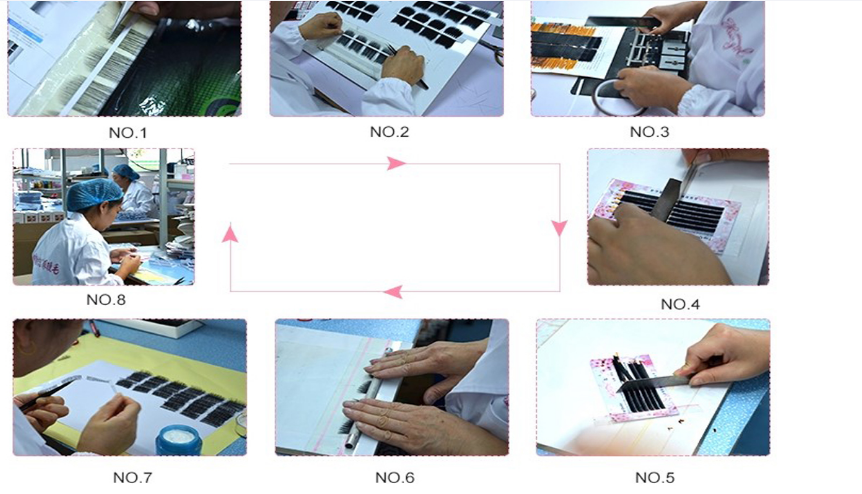 ODM Black Natural False Eyelashes Magnetic Lashes With Eyeliner