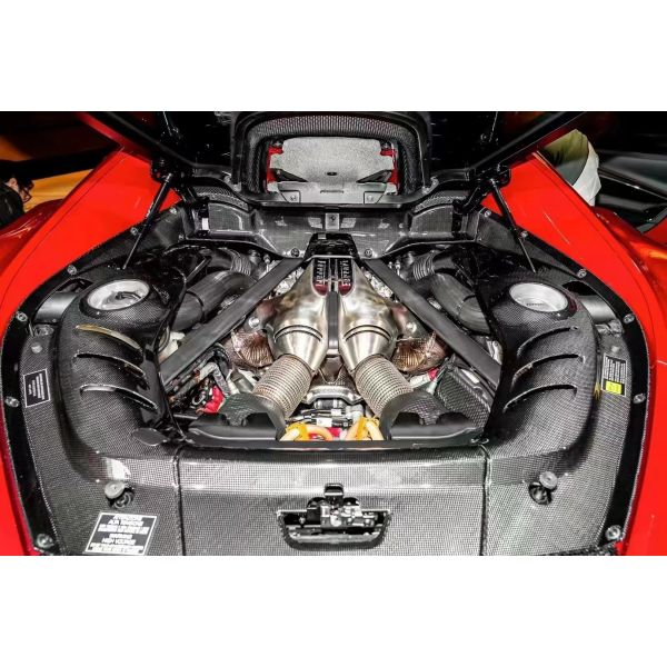 296 Ferrari Widebody Kit OEM Carbon Fiber Engine Guard Plate