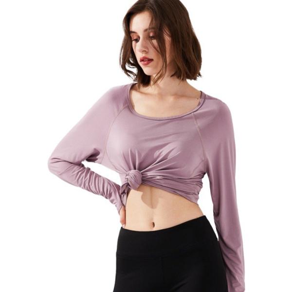 Hot Design Ligeiro Estiramento Desporto Treinamento Funcional Lady T-Shirt