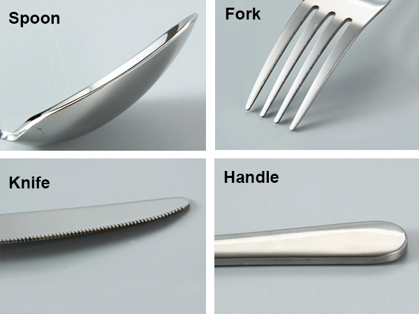 anti rust Silver Plated Stainless Steel Cutlery Set 72pcs