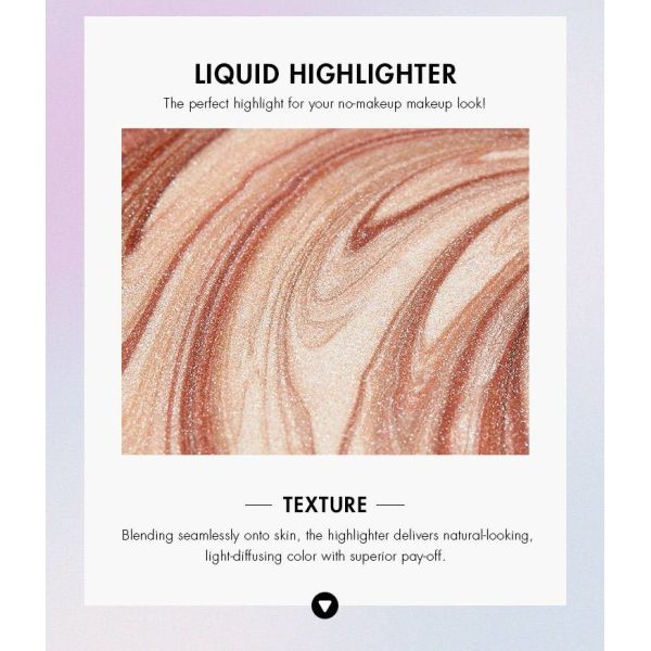 Gold Vegan Glitter Makeup Highlighter Liquid 15ml Long Lasting Multipurpose