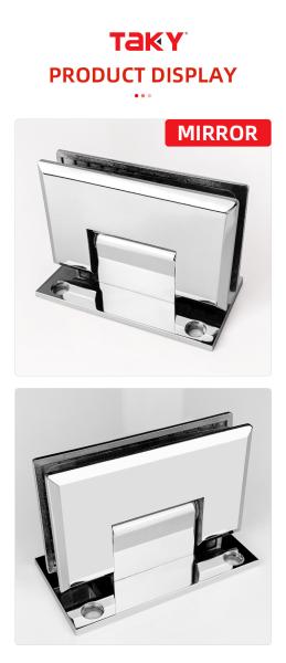 90 Degree Wall To Glass Shower Enclosure Screen Modern Design with Pivoted Door Hinges