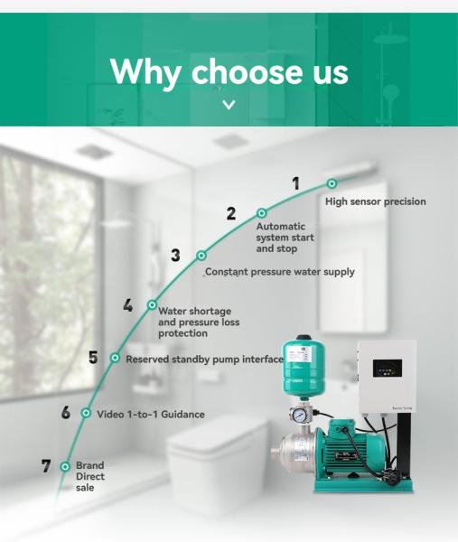 Hotel Bath Variable Frequency Water Supply Booster Pump for Hot Water Supply