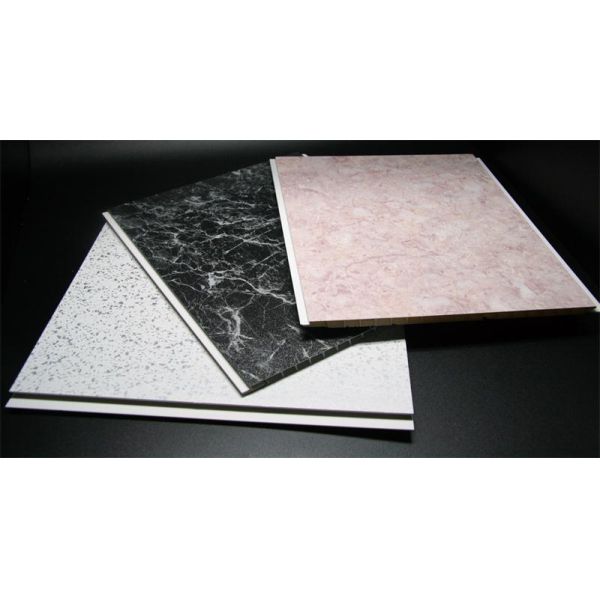 Панели потолка PVC углекислого кальция, печатая плитки потолка PVC для ванной комнаты