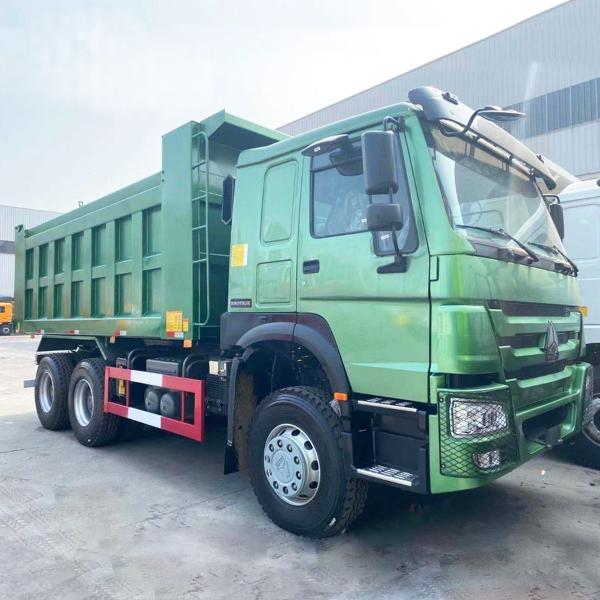 Velho Euro 2 Sinotruk Dump Truck Howo 371 Tipper Truck 8 toneladas Direito