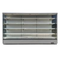 Front Refrigerator ouvert droit pour le supermarché avec le verre transparent Endpanels pour la viande