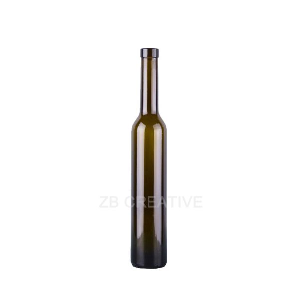 375ml Antique Green Flint Slim Ice Wine Glass Bottle Bar Closure 500g 4315C