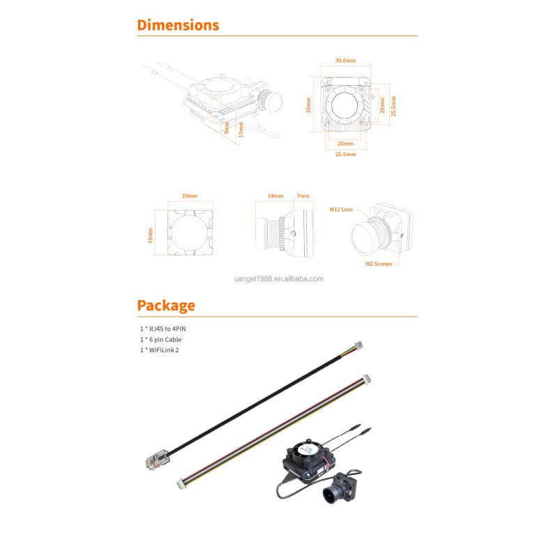 RunRunCam Wireless WiFiLink2 2-G Digital HD FPV Transmitter Bas