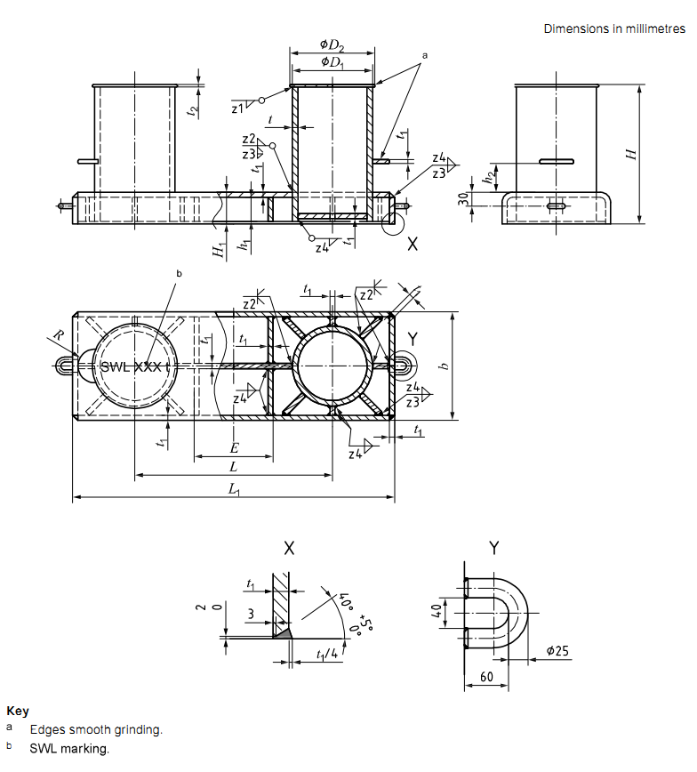 Rope стальной ABS ворота Fairlead углерода/CCS 5 до 100 тонн причаливая Bitts