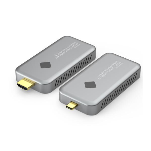 Prolongateur vidéo sans fil 4K 60Hz 30 mètres USB C vers HDMI Récepteur