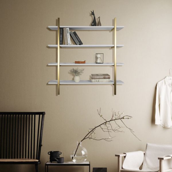 800*1100mm Metal Iron Storage Wall Hanging Shelf ODM Electro Paint