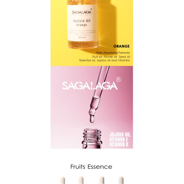 Aceite Fortalecedor SAGALAGA para el Cuidado de las Uñas con Fórmula Saludable, Nutre e Hidrata las Cutículas, para Uñas Hidratadas, Logotipo Personalizado