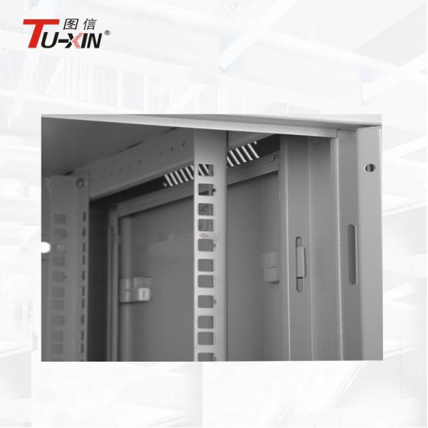 Indoor 6U Wall Mount Network Cabinet Double Section 600 X 600mm Dustproof