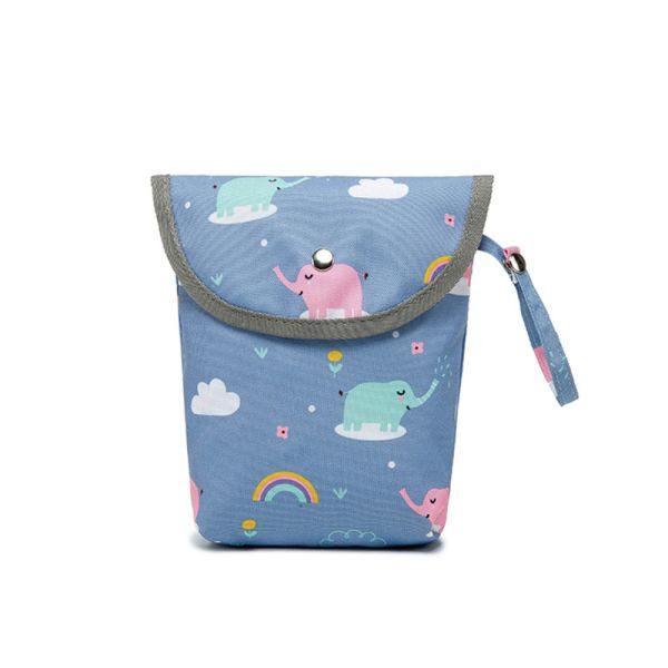 Wholesale Infant Cloth Toilet Diaper Bag Mini Waterproof Wet Dry Package for Baby Nappy Pouch Reusable Bag