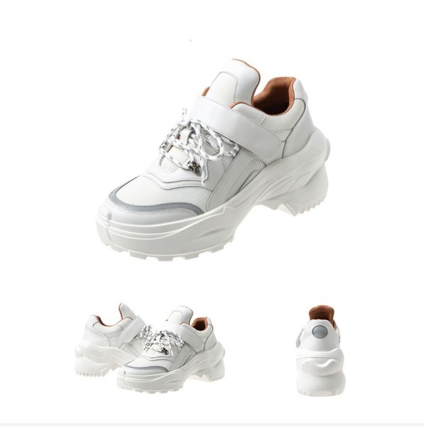 Women'S White Daddy Shoes Non Slip Athletic Casual Shoes