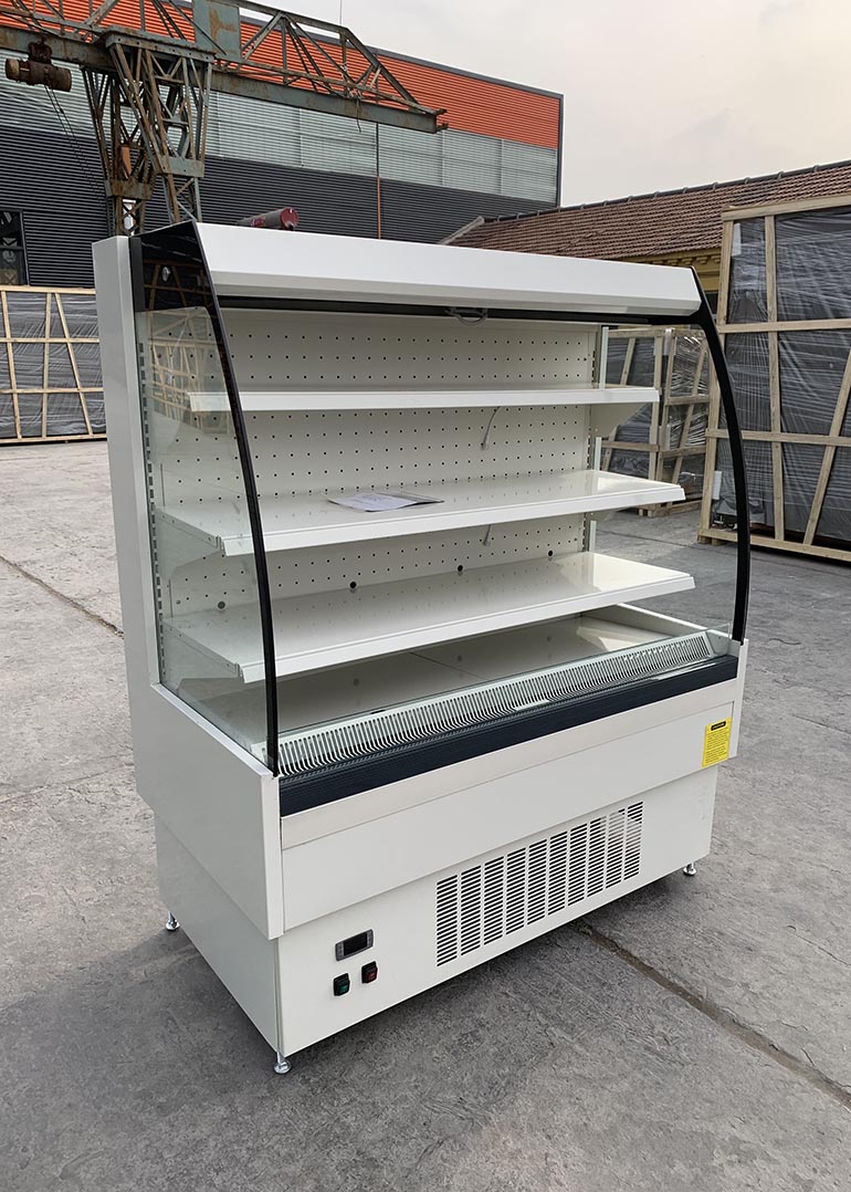 Средняя высота „ХВАТАЕТ & идет“ 130CM изогнутый Refrigerated фронтом шкаф дисплея