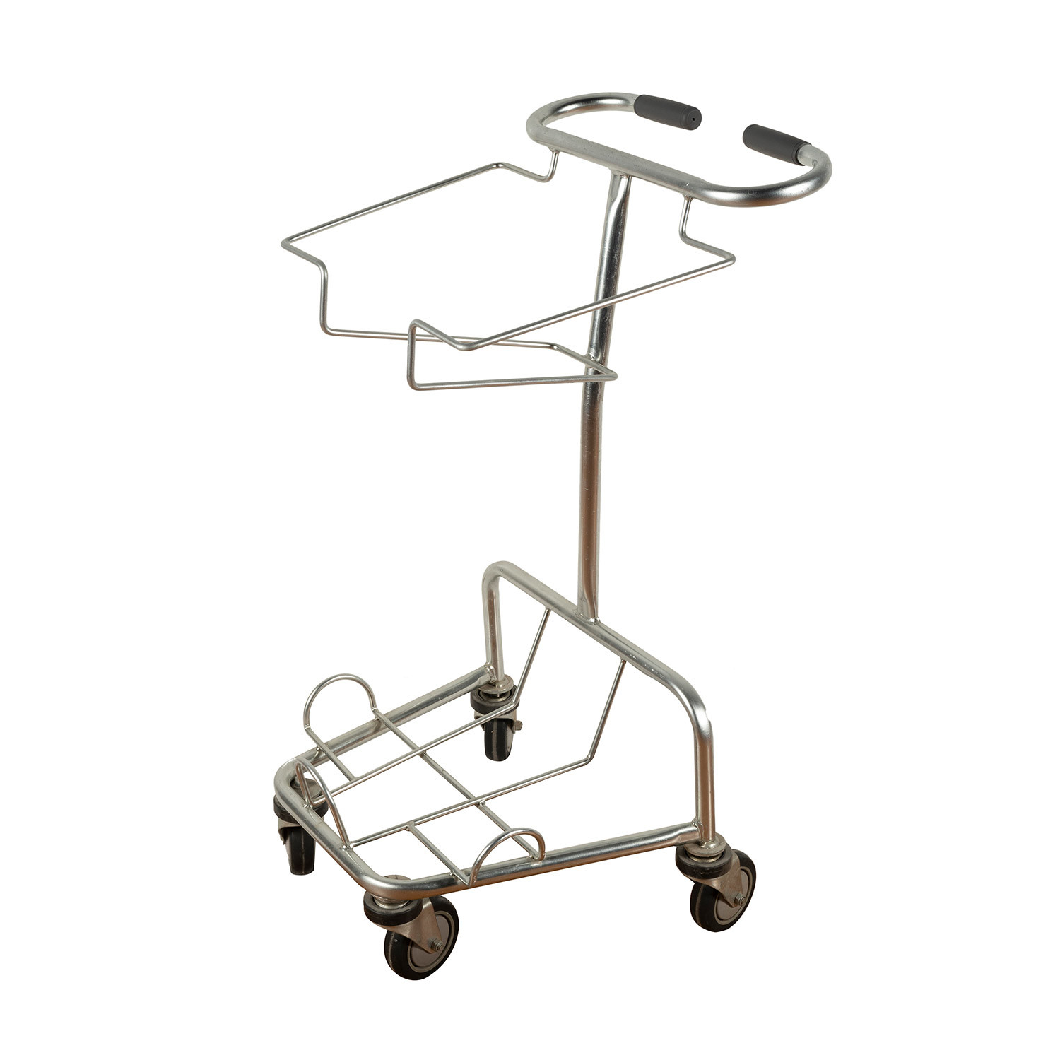 Двойные слои вручают вагонетку покупок провода металла корзин 45L корзины