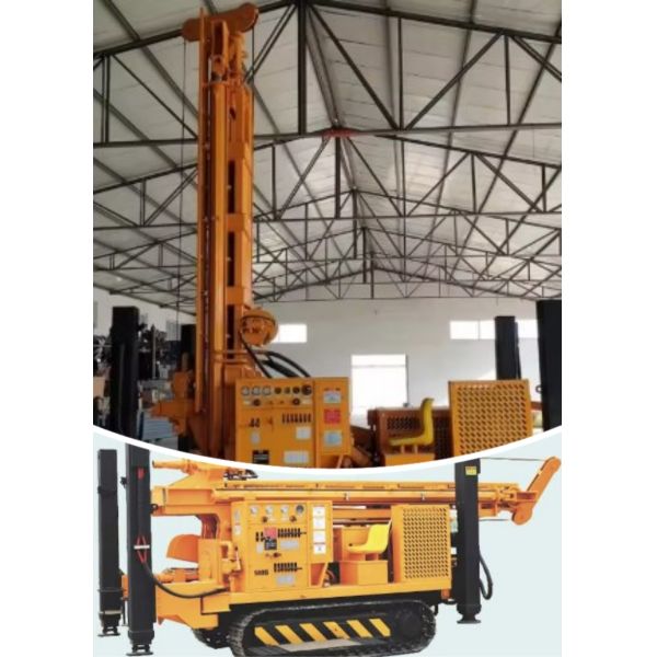 Горячая продажа Дизельный двигатель верхний молоток гидравлический вращающийся водопроводный скважина буровой установки с глубиной бурения 500 м