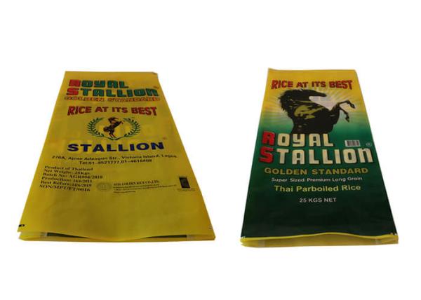 Recycling Big PP Woven Packaging Bags , Plastic Weave Packaging Bags Leak Resistant