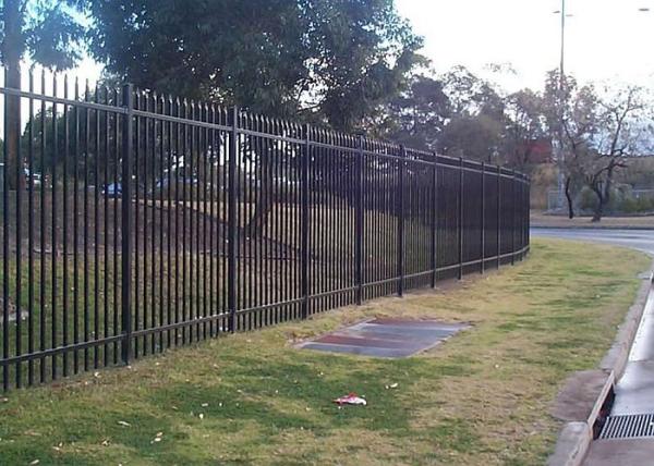 Security Steel Tube Fence Panels , Galvanised Tubular Fencing With 25mm Tube Diameter