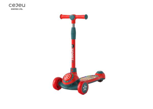 15CM Tread Width Light Up 3 Wheel Kick Scooter For Kids