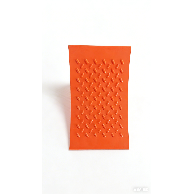  High Strength Red Orange 20x20x28cm 1.7kgs Cars Speed Bump Reflective Wheel Stopper / Car Stopper Rubber suitable for tyre diamter 816mm 