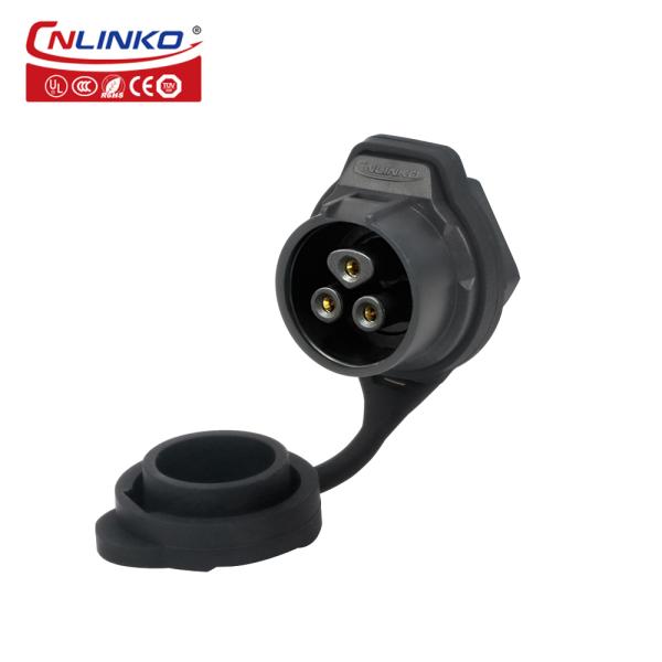 CNLINKO Electric Wire Connector M16 Male and Female 3 Pin Circular Waterproof Connector Led Light 10A 400V Plug Socket Connector