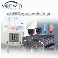 Enregistreur vidéo GPS sans fil 4CH 4G Surveillance de la température pour véhicules réfrigérés