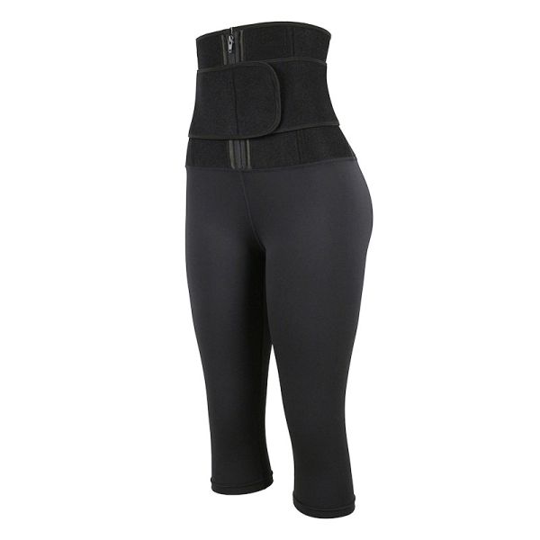 Гетры спортзала Waisted женщин высокие 9 стальных колготков тренера талии косточки