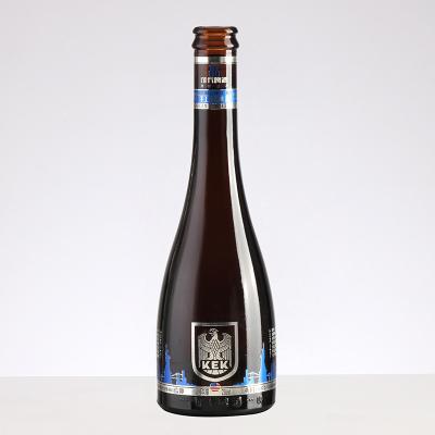 Logotipo do cliente aceitável Garrafas de cerveja de vidro 250 ml 330 ml 500 ml 640 ml com tampa de coroa