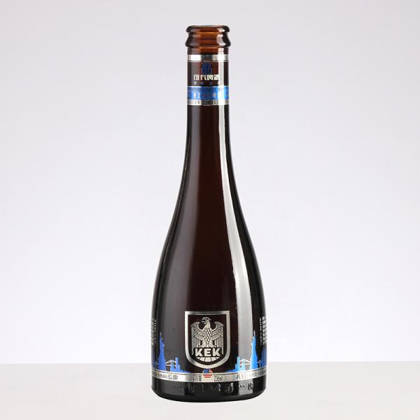 Logotipo do cliente aceitável Garrafas de cerveja de vidro 250 ml 330 ml 500 ml 640 ml com tampa de coroa