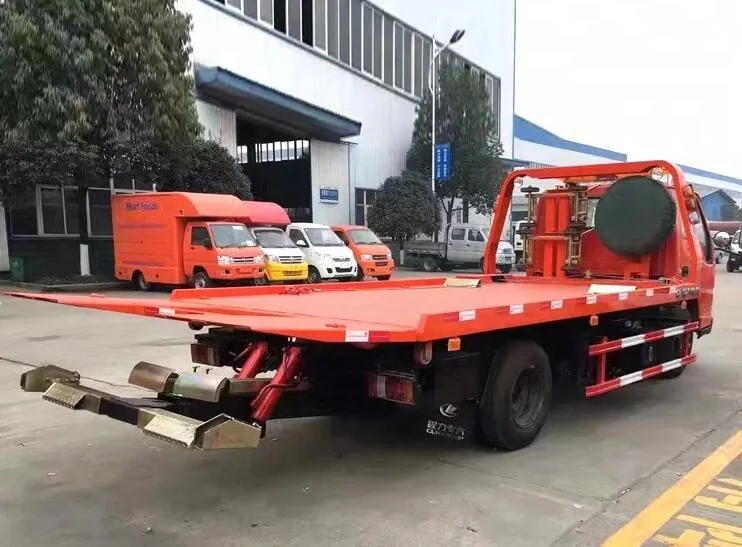 New Jmc Brand 4X2 4 Ton Rollback Tow Truck Half Landing / Full Landing Flatbed Tow Truck