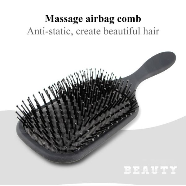 Streamlined Handle Scalp Massage Comb Customized Color ABS Airbag Comb